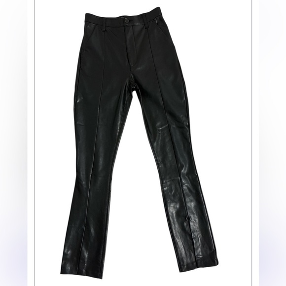 Abercrombie & Fitch Pants - Abercrombie & Fitch Black Skinny high rise Pants faux leather size 27/4